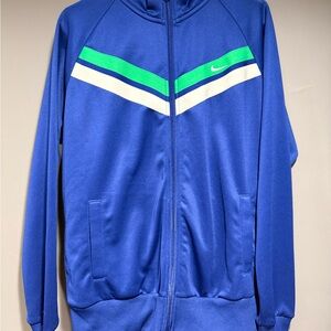 Nike Blue and Green Track Jacket